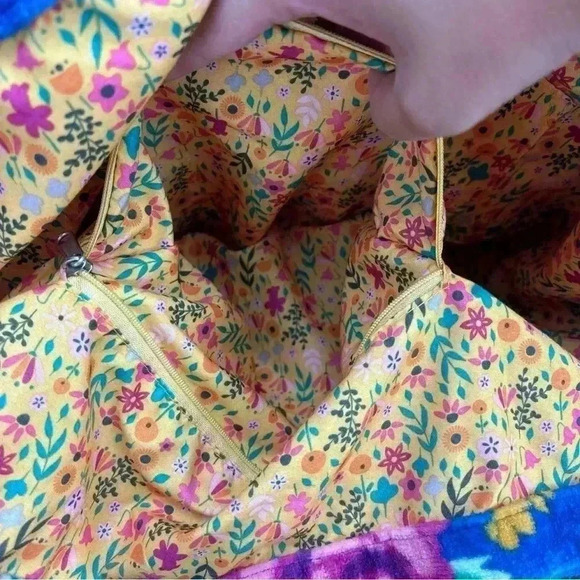 Matilda Jane Sweet Sunshine Flower Floral Bag Terry Cloth Beach Tote - Picture 6 of 11